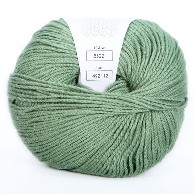 Infinity Cotton Alpaca ( 8522 DUST GREEN)  85% хлопок, 15 % беби альпака 50гр/150 м